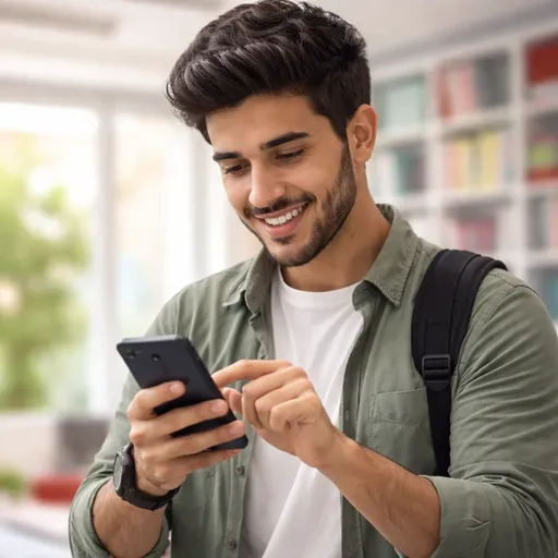 IELTS student practicing grammar